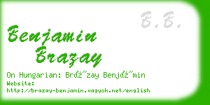 benjamin brazay business card